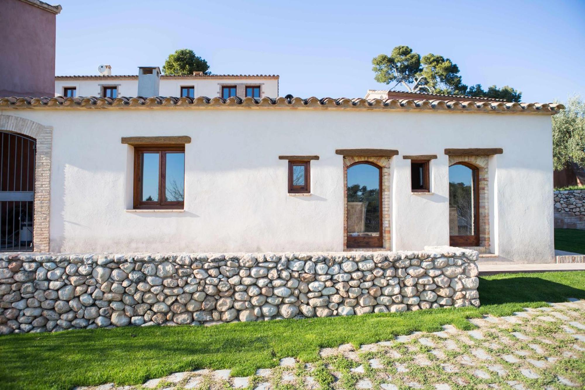 Casa Rural Masia Les Apieres El Pla de Manlleu ภายนอก รูปภาพ